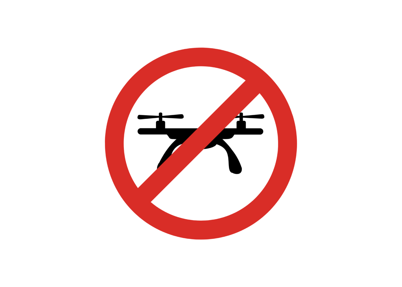No drones sign