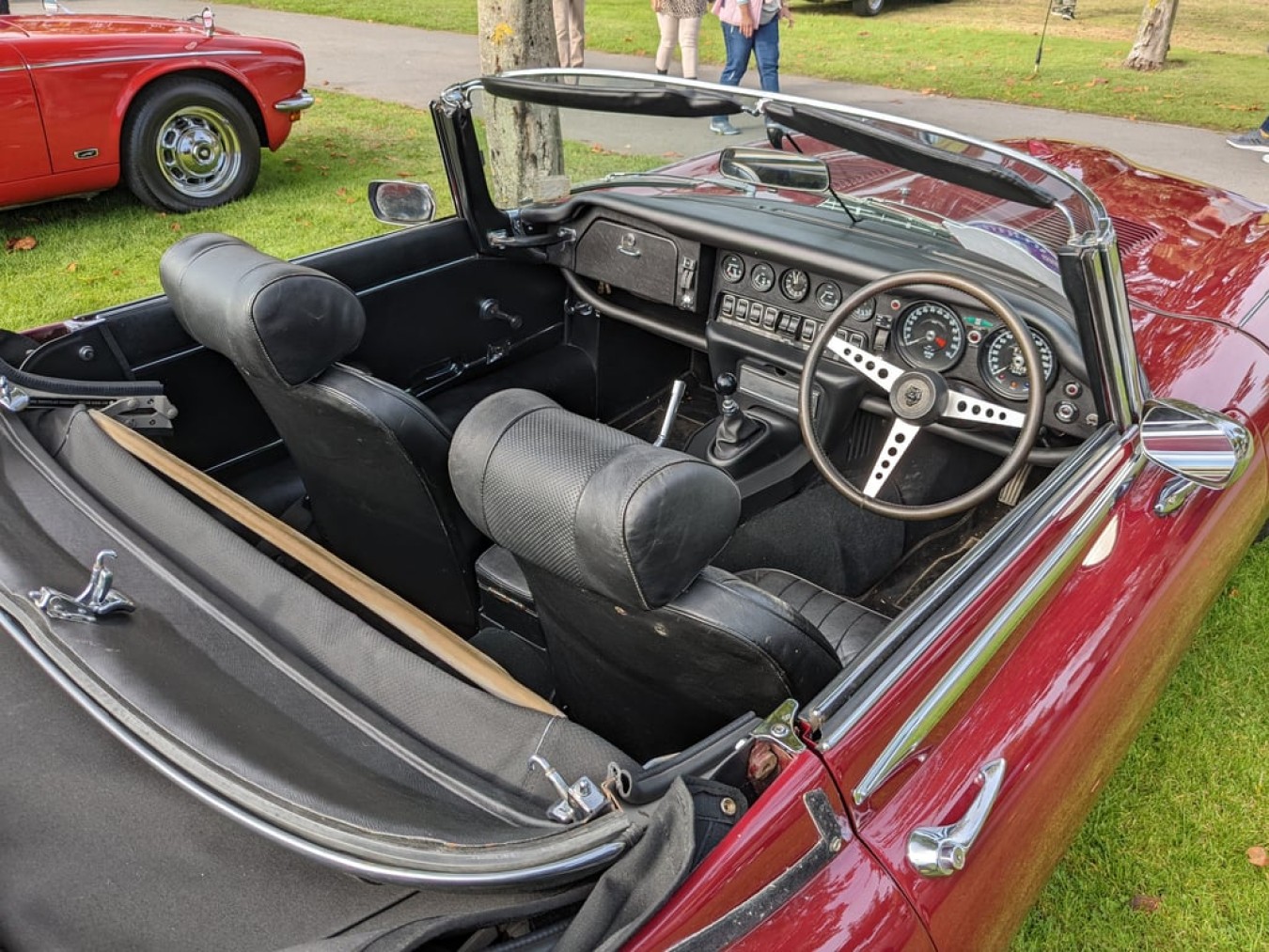 the interior of a car