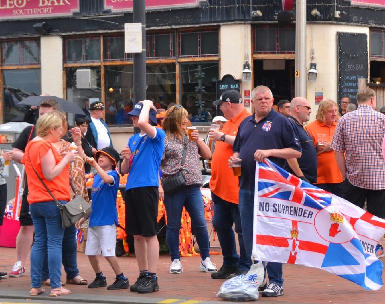 Orange Lodges Parade through Southport this morning. Video of the