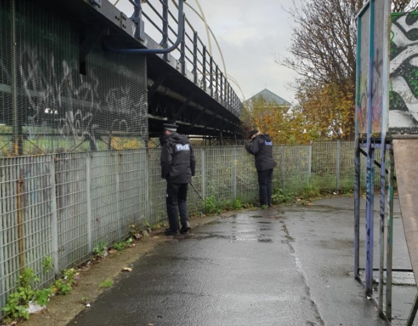 police search pier