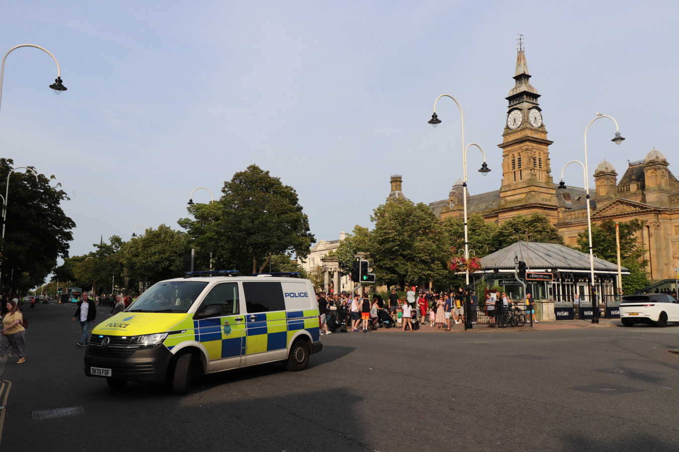 Police close road