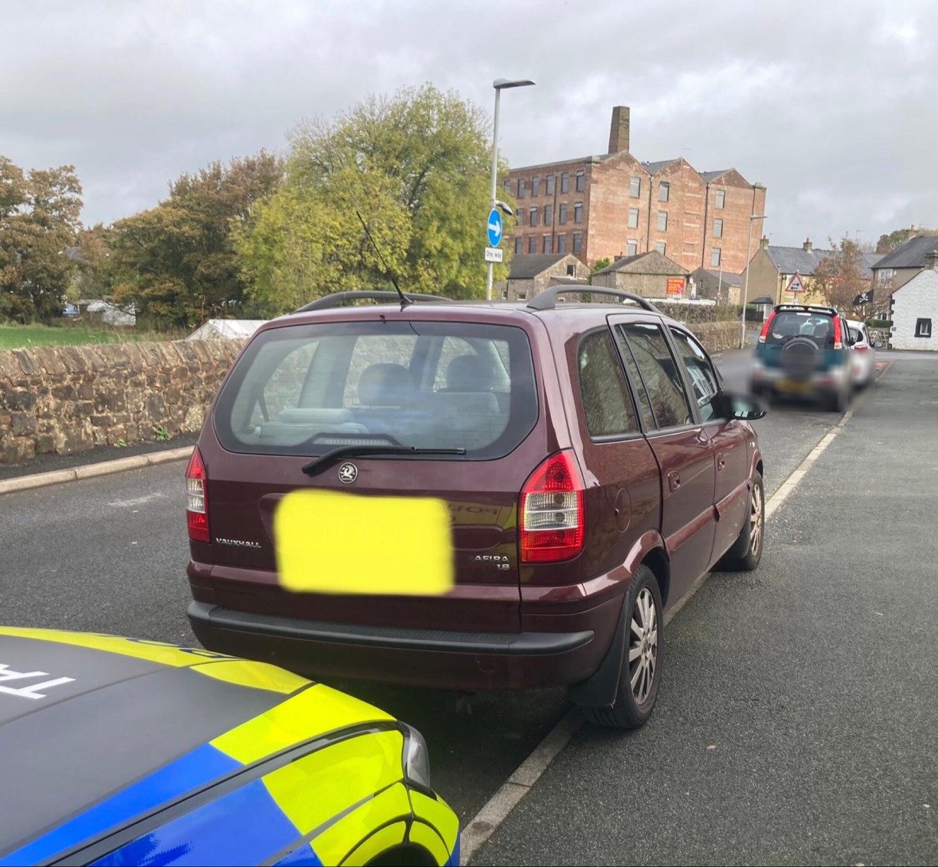 baby on knee pulled over