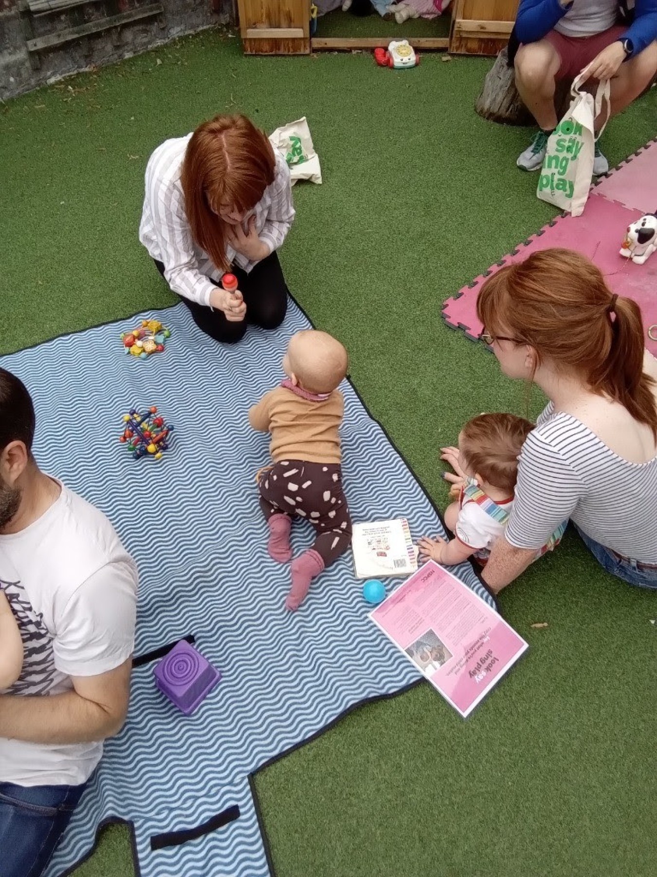 children playing baby