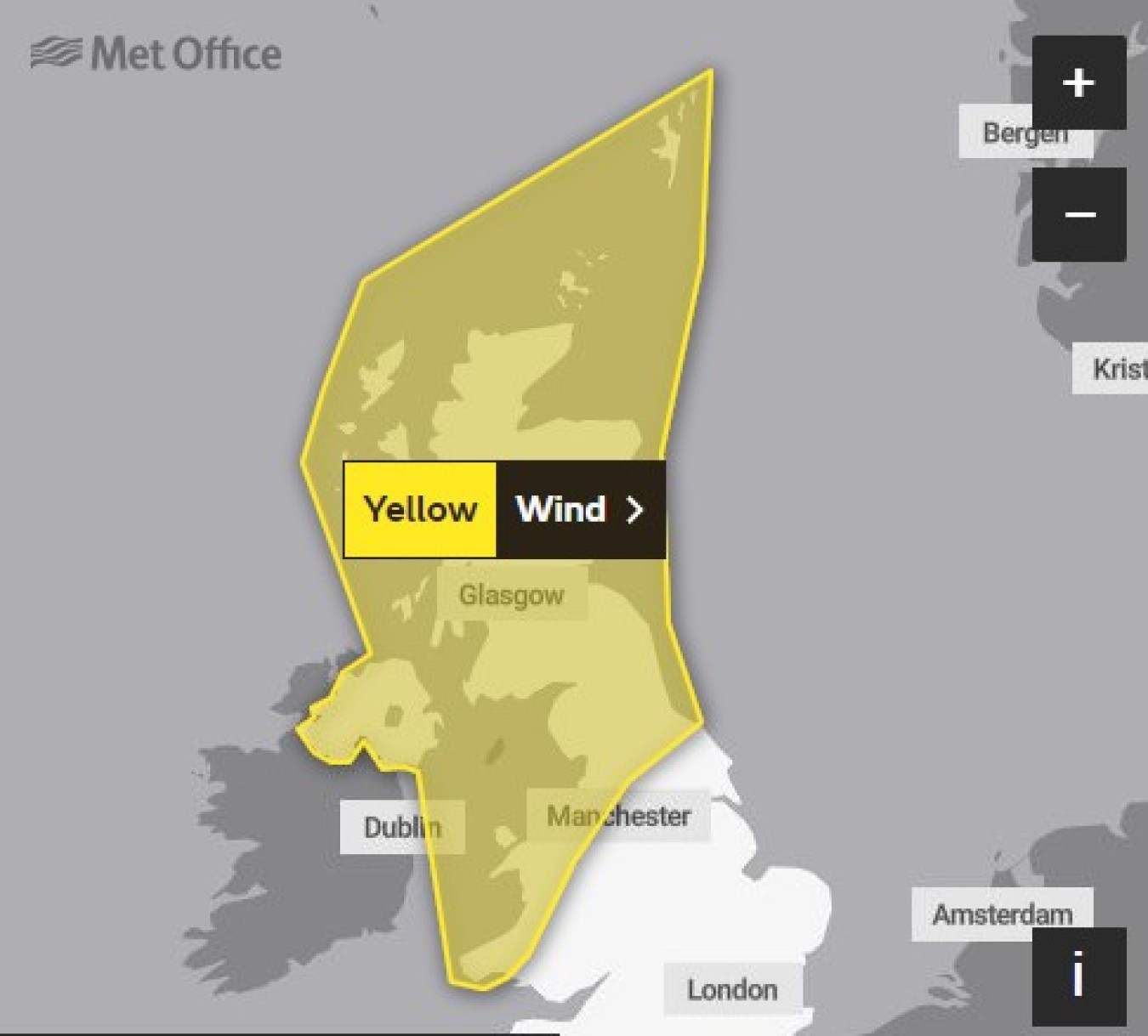 wind map met office