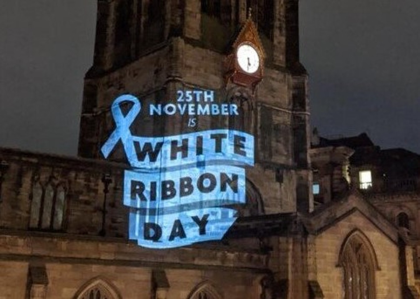 white ribbon